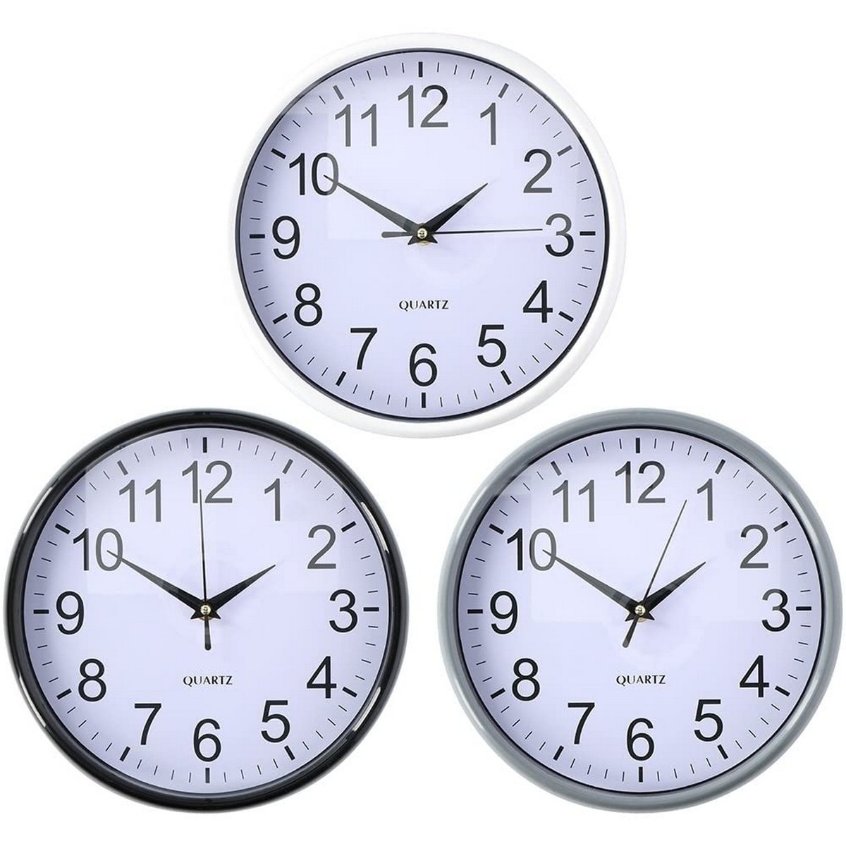 Orologio da Parete Ø 25 x 3 cm Multicolore polipropilene 2 S7901781_0