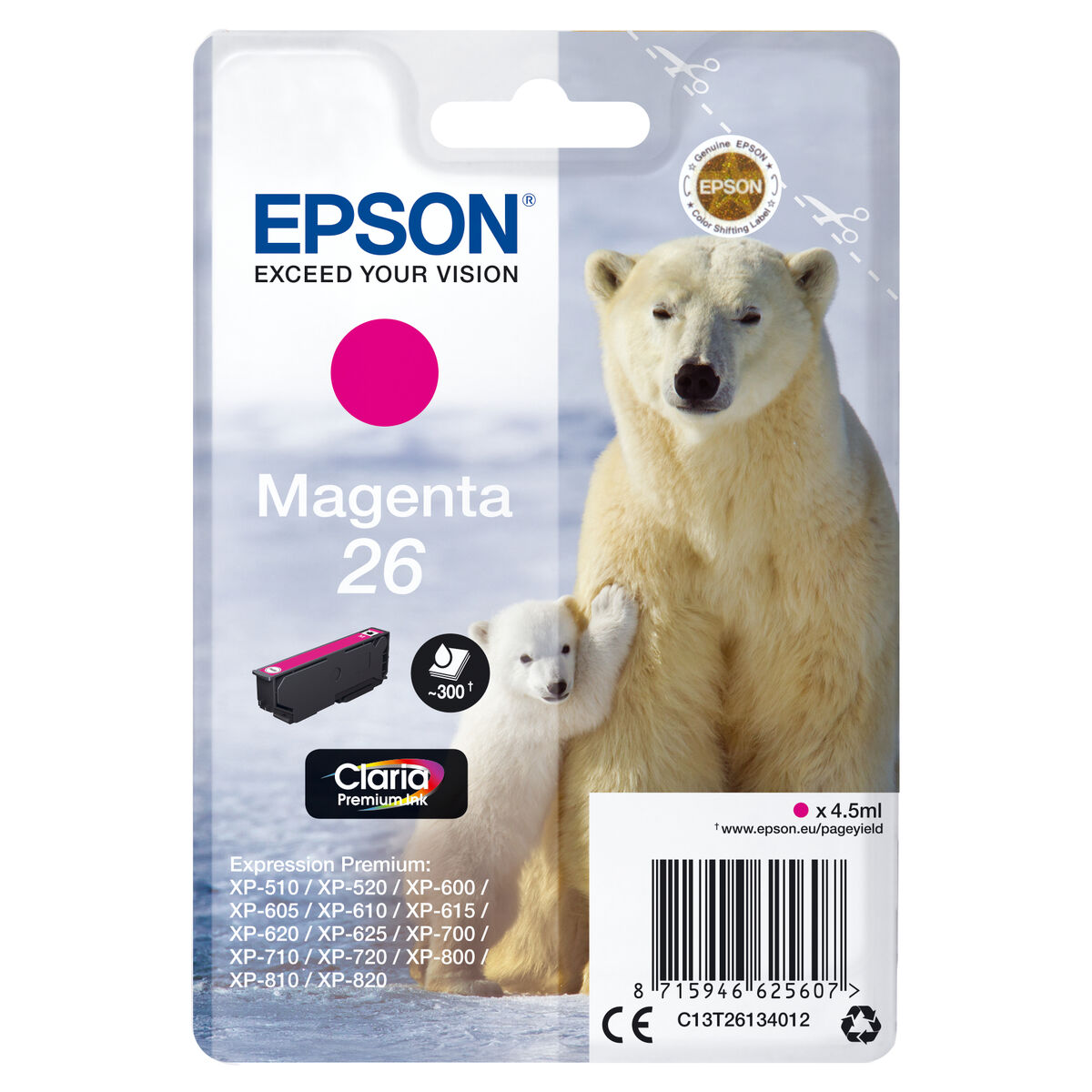Cartuccia ad Inchiostro Originale Epson C13T26134012 Magenta 2 M0506064_0