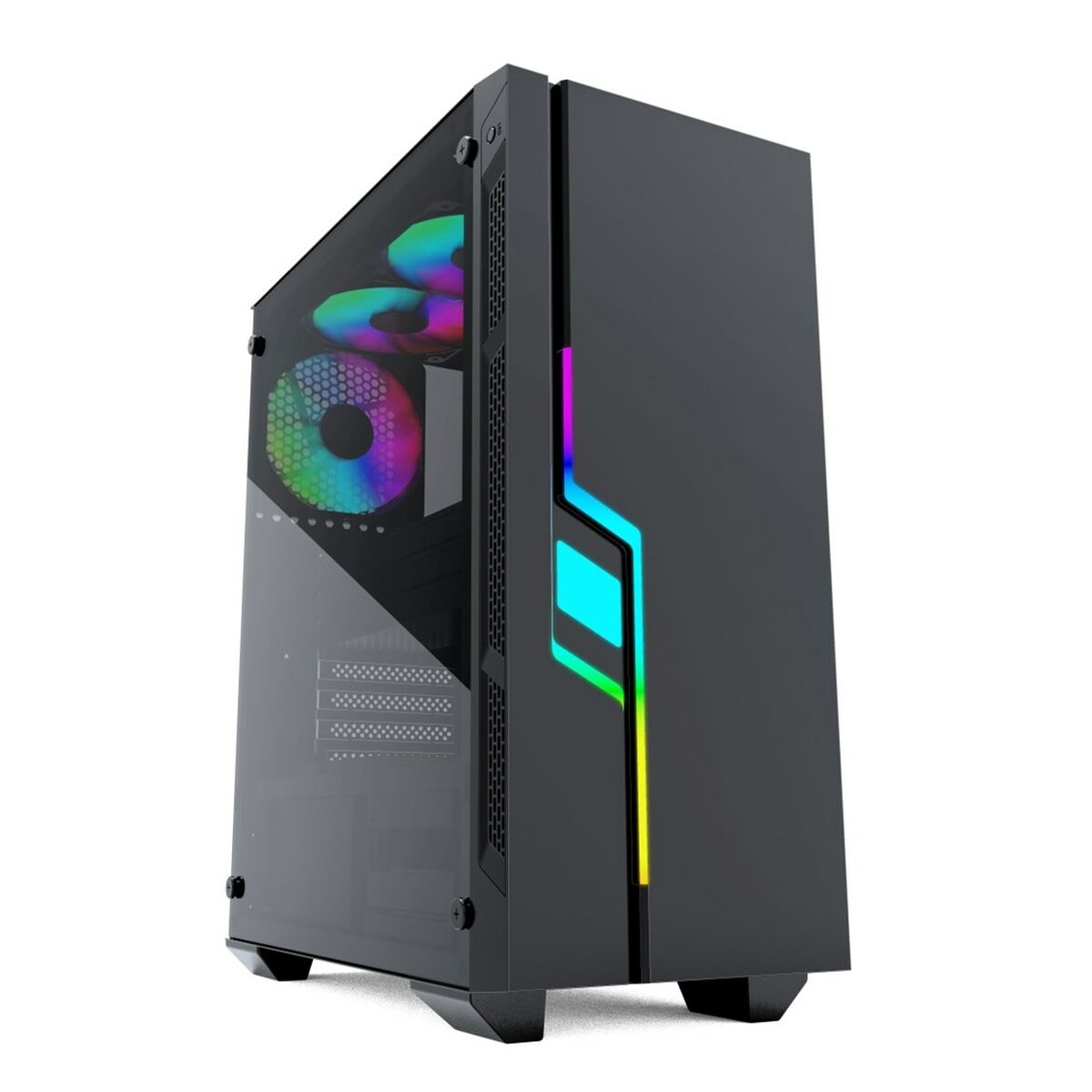 Case computer desktop ATX GEMBIRD CCC-FC-2000 Nero Multicolore 2 S9141802_0