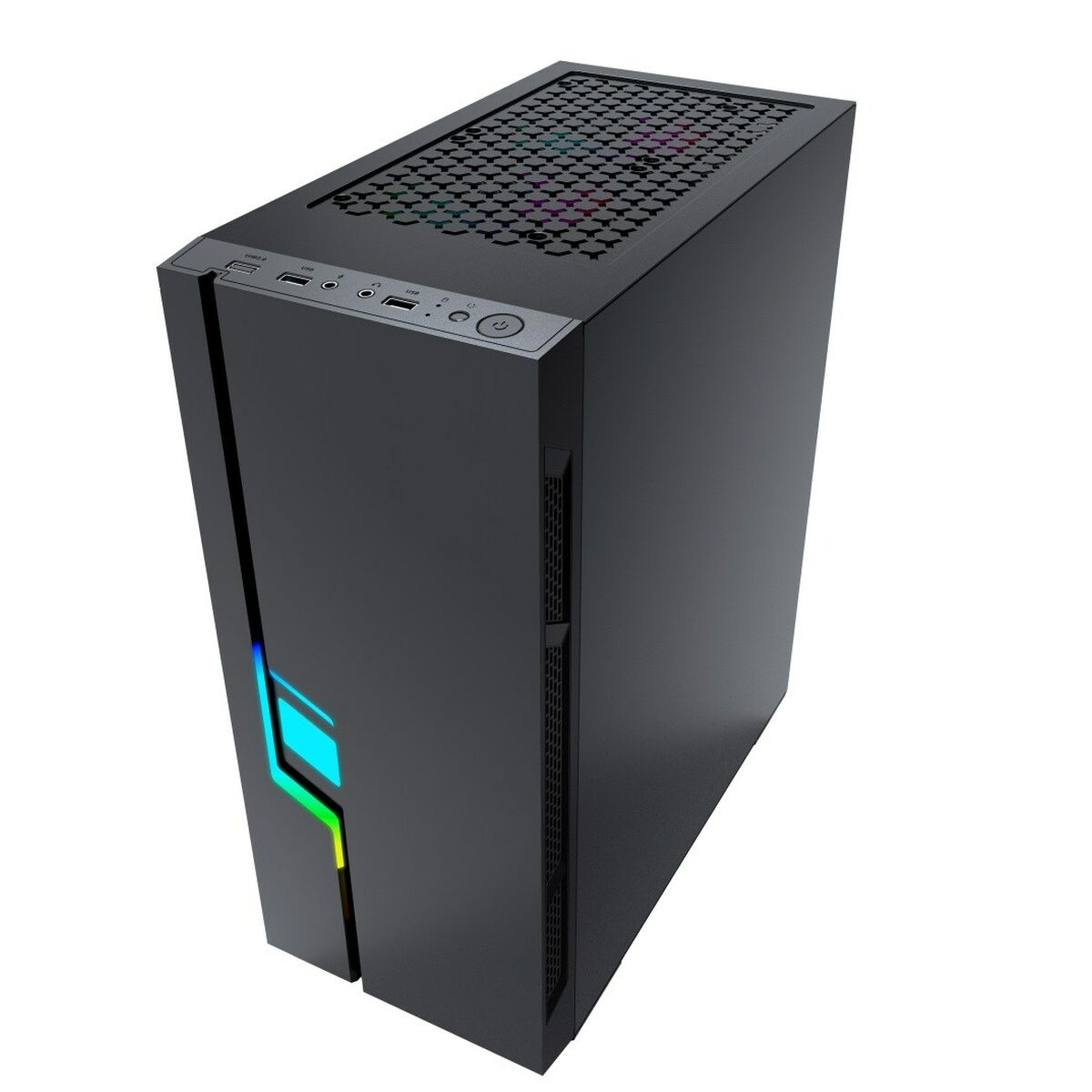Case computer desktop ATX GEMBIRD CCC-FC-2000 Nero Multicolore 4 S9141802_2