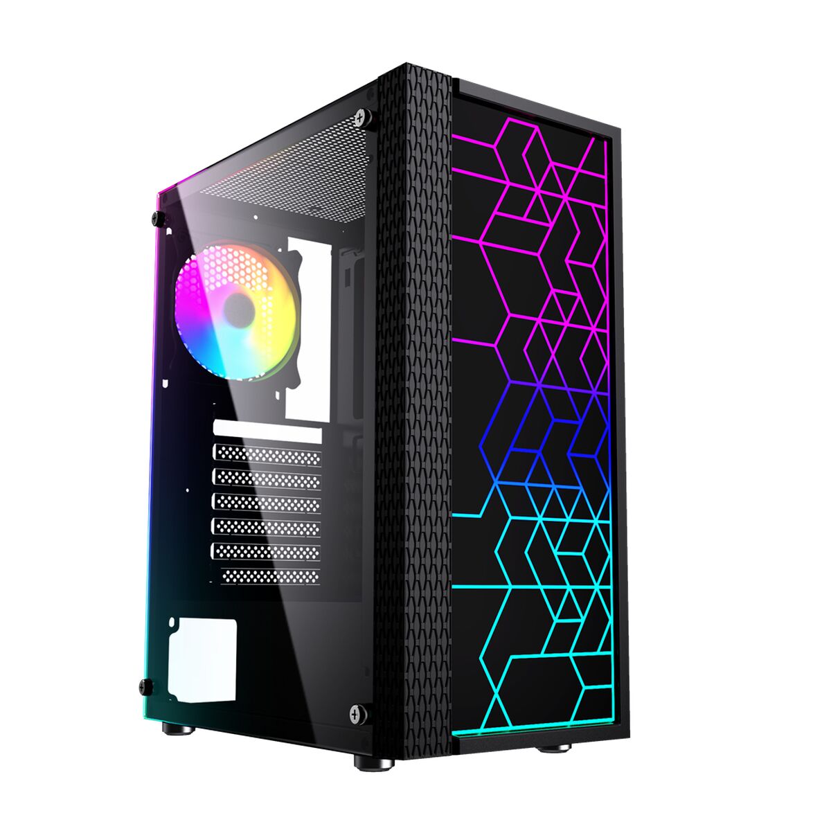 Case computer desktop ATX GEMBIRD Fornax 2500 ARGB Nero Multicolore 2 S9121281_0