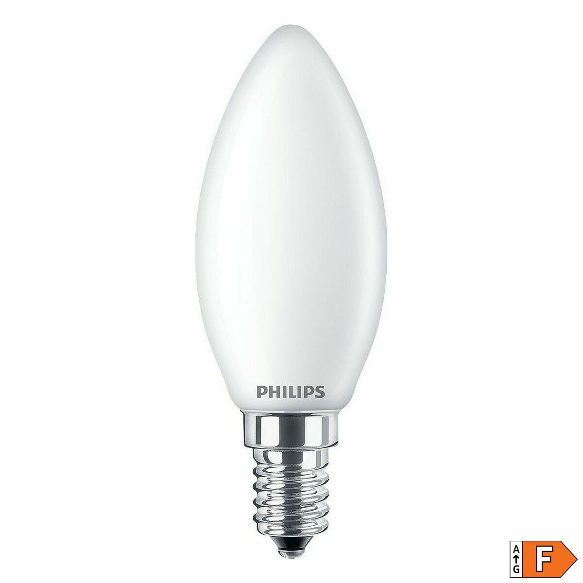 Lampadina LED Philips Candela Bianco F 40 W 4,3 W E14 470 lm 3,5 x 9,7 cm (4000 K) 3 S7907772_1