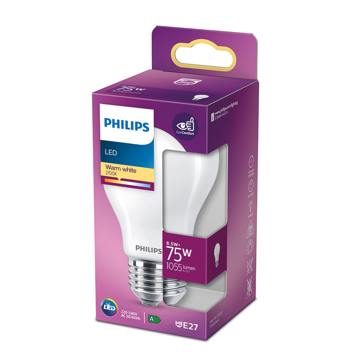 Lampadina LED Philips ø 6,6 x 10,4 cm E 8,5 W E27 1055 lm Ø 6 x 10,4 cm (2700 K) 5 S7907765_3