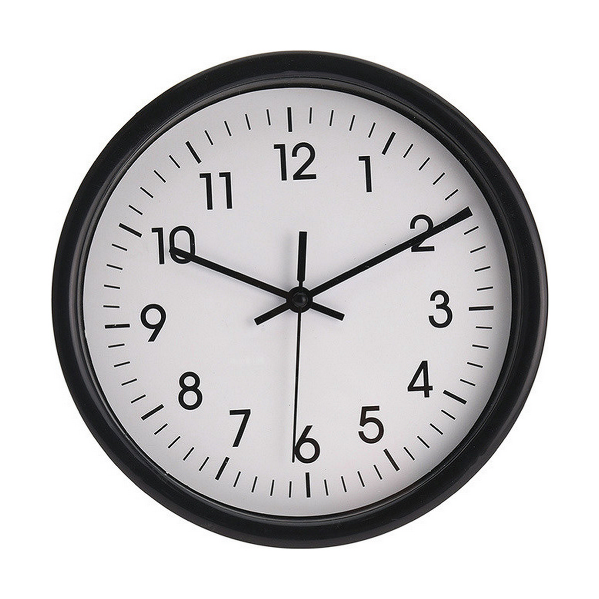 Orologio da Parete EDM PVC ø 20 x 4 cm Ø 20 cm x 4 cm Nero Rotondo 3 S7914906_1