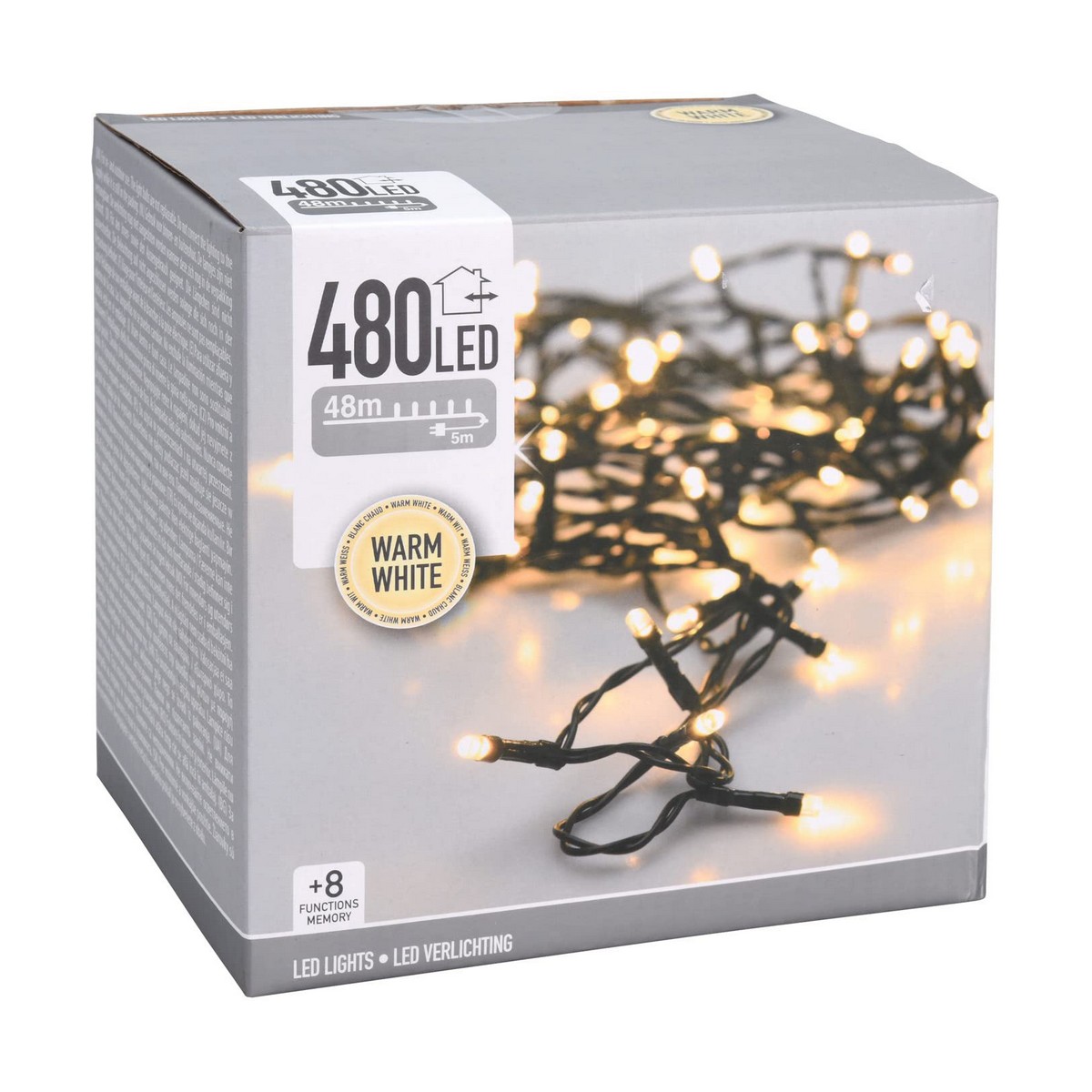 Ghirlanda di Luci LED Bianco Bianco Caldo 53 m 3 S7905384_1