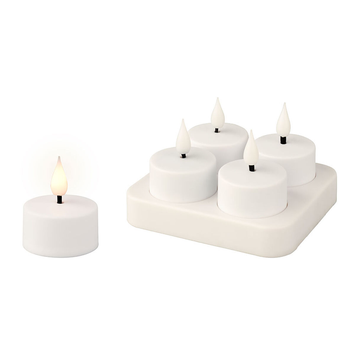 Candela LED Lumineo 485346 Bianco Ricaricabile Interno (4 Unità) 2 S7922396_0