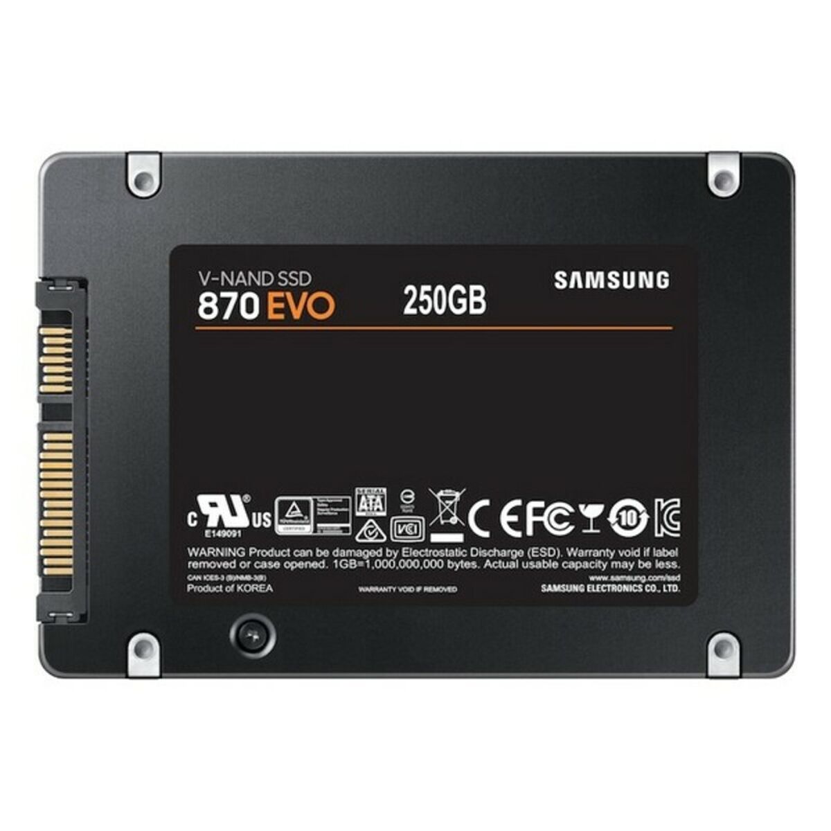 Hard Disk Samsung 870 EVO 250 GB SSD Nero 5 S9107818_3