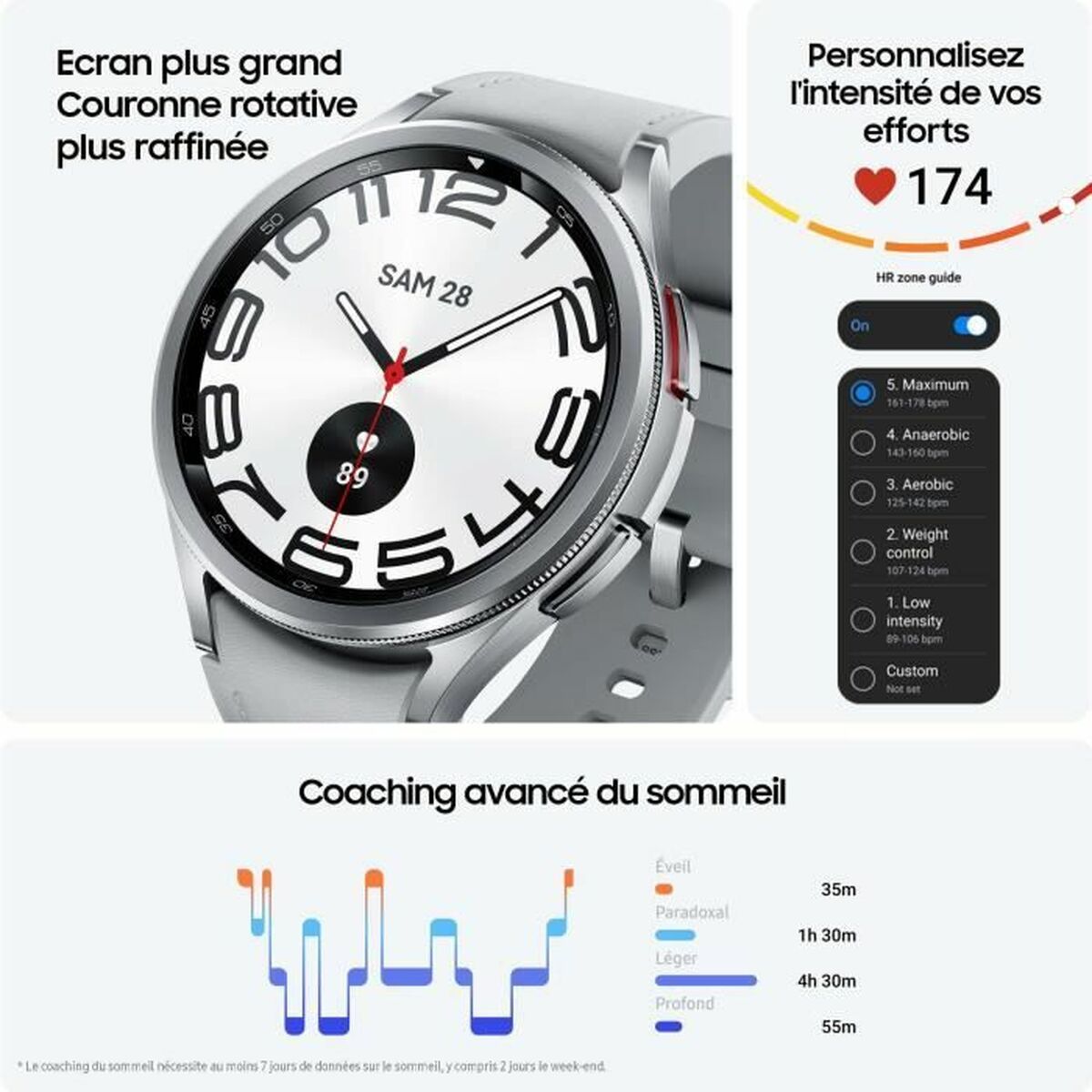 Smartwatch Samsung Galaxy Watch6 Classic R965 Multicolore Argentato 6 M0801218_4