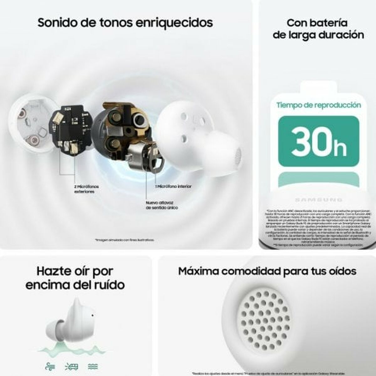 Auricolari con Microfono Samsung Galaxy Buds FE Grigio Grafite 5 M0803787_3