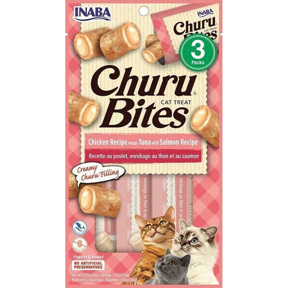 Spuntino per Cat Inaba Churu Bites Pollo Salmone Tonno Pesce 2 S9110640_0