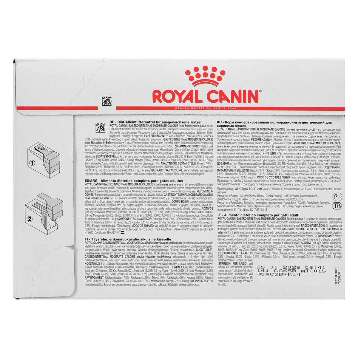 Cibo per gatti Royal Canin Gastrointestinal Moderate Calorie 85 g 3 S9111204_1