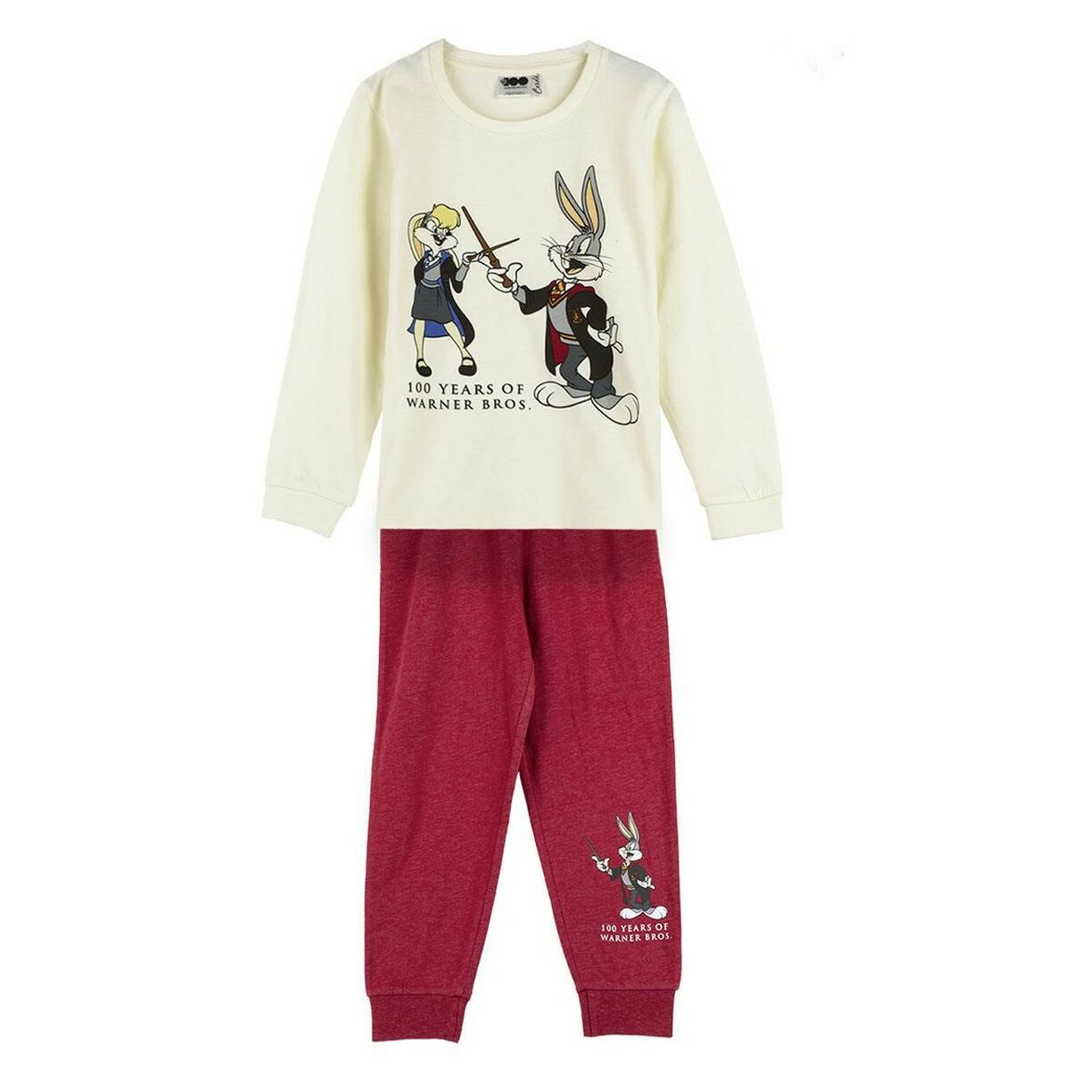 Pigiama Per bambini Warner Bros Rosso Beige 2 S0737240_0
