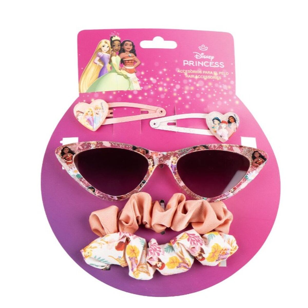 Occhiali da Sole per Bambini Disney Princess Per bambini 15 x 17 x 2 cm Accessori per i Capelli 5 Pezzi 3 S0742038_1