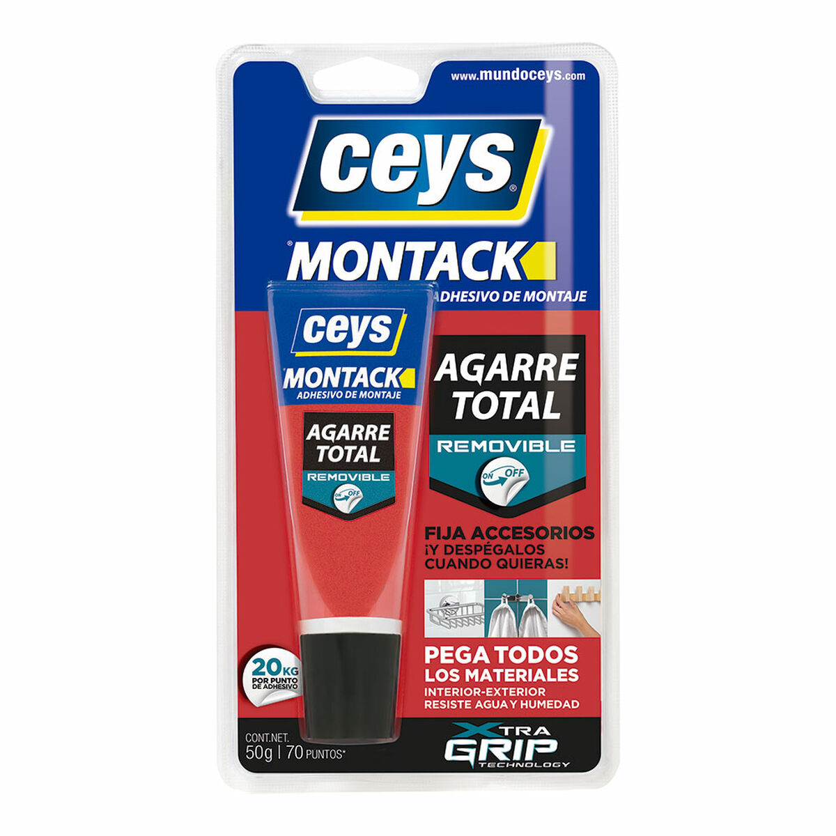 Adesivo per finiture Ceys Montack Removable 507250 50 g 2 S7908770_0