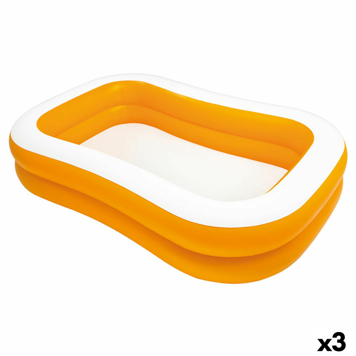 Piscina Gonfiabile Intex Mandarin Arancio 600 L 229 x 48 x 152 cm (3 Unità) 2 S8901546_0