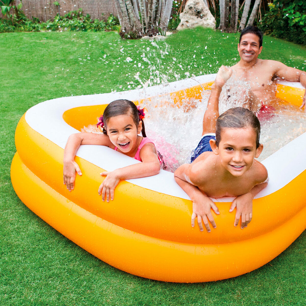 Piscina Gonfiabile Intex Mandarin Arancio 600 L 229 x 48 x 152 cm (3 Unità) 4 S8901546_2