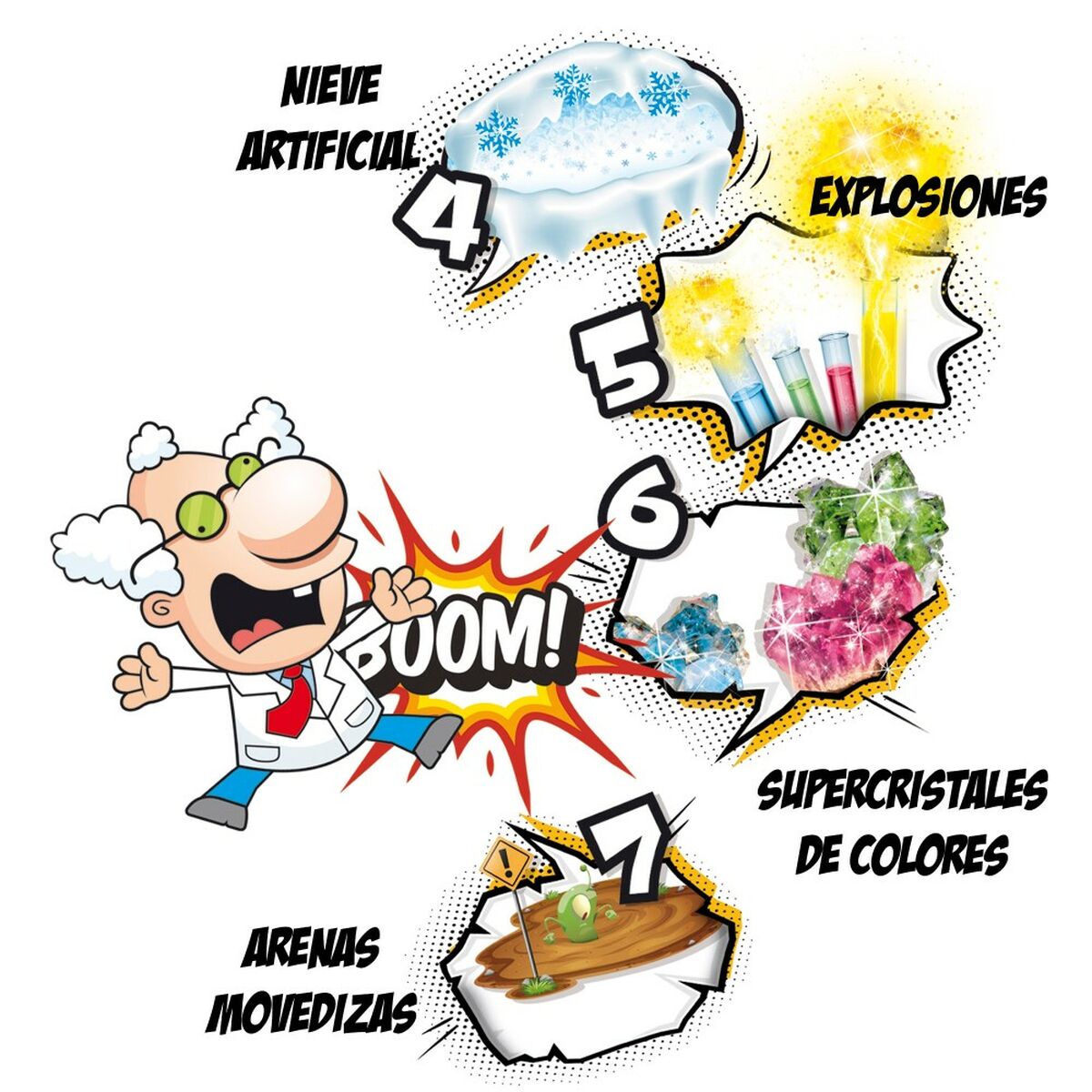 Gioco di Scienza Lisciani Giochi El gran laboratorio del científico loco ES (4 Unità) 6 S8903175_4