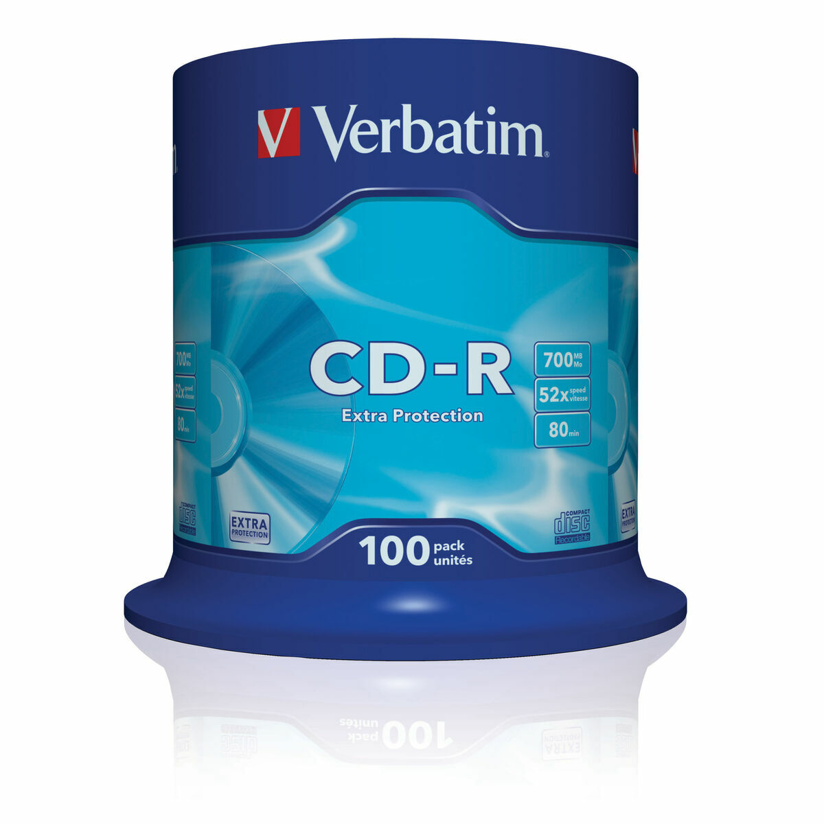 CD-R Verbatim 43411 52x 700 MB (100 Unità) 2 M0519685_0