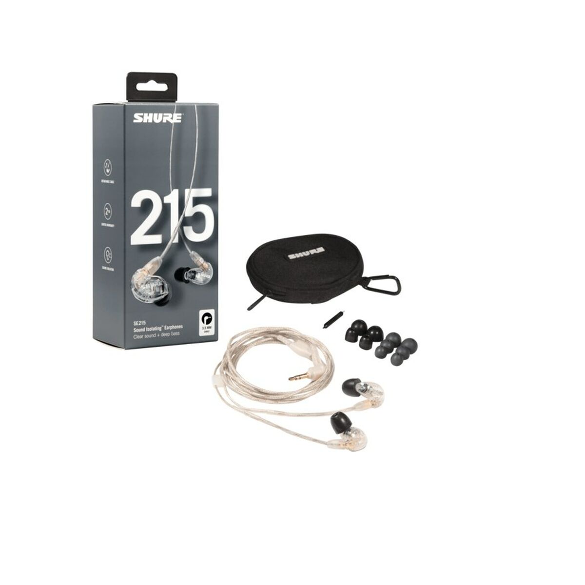 Auricolari con Microfono Shure SE215 Pro Trasparente 4 S91104528_2