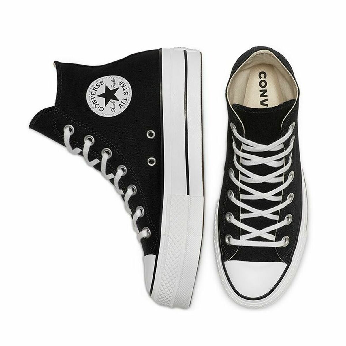 Scarpe da Tennis Casual Donna Converse All Star Platform High Top Nero 9 S6442380_7