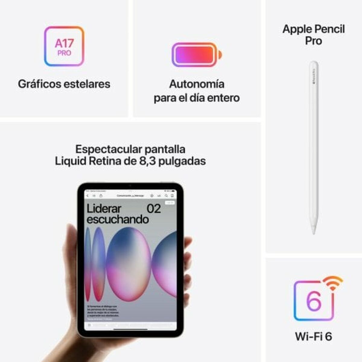 Tablet Apple MXN63TY/A Grigio 128 GB 8 S9914482_6