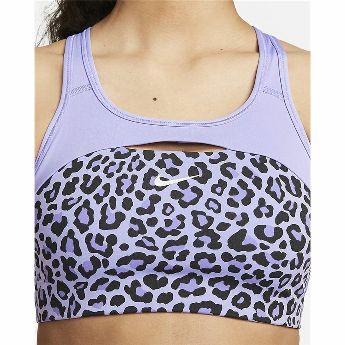 Reggiseno Sportivo Nike Dri-FIT Swoosh Azzurro 5 S6485086_3
