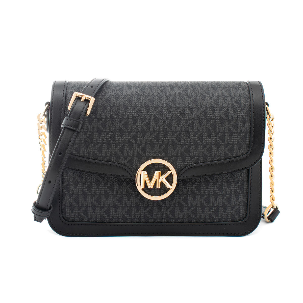 Borsa a Tracolla Michael Kors Leida Nero 23 x 16 x 7 cm 2 S0388902_0