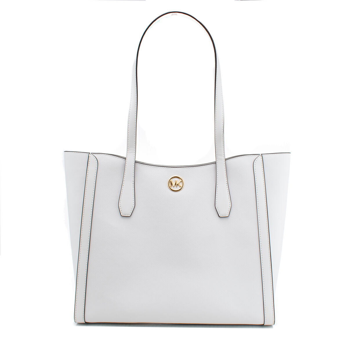 Borsa a Spalla Michael Kors Leida Bianco 34 x 29 x 12 cm 2 S0388892_0