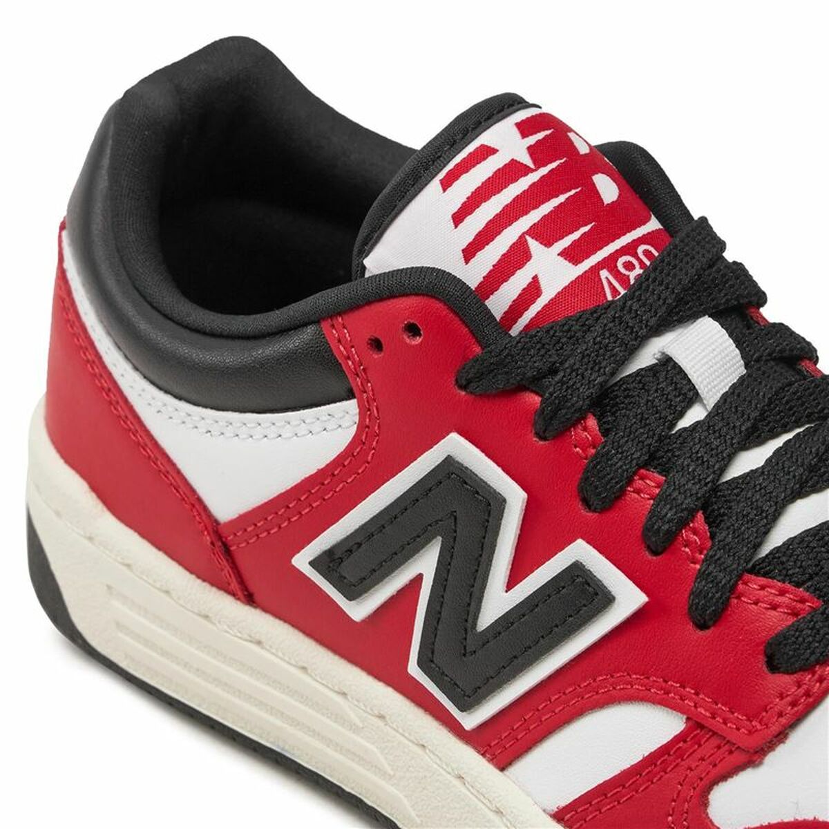 Scarpe Sportive per Bambini New Balance 480 Bianco Rosso 5 S64166014_3
