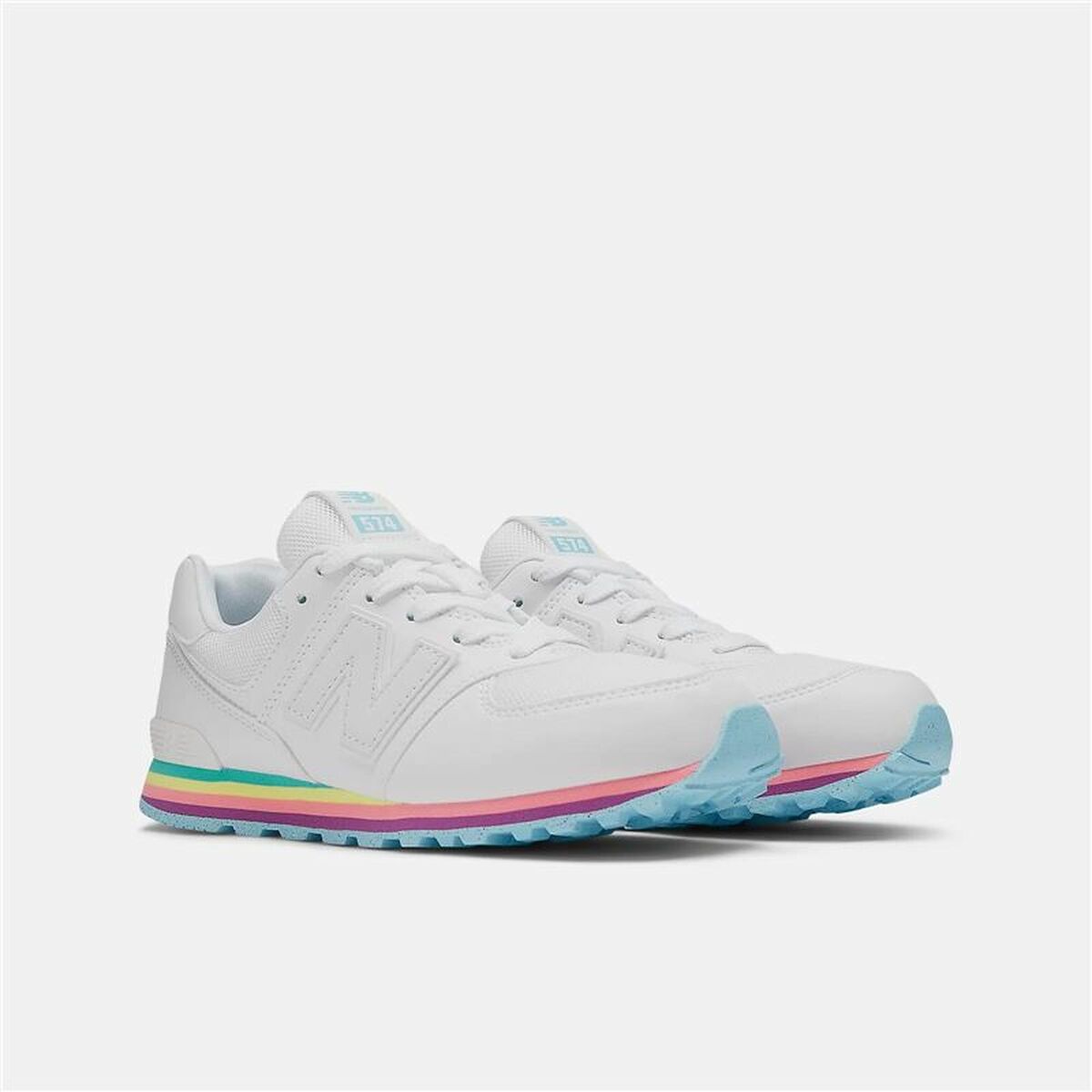 Scarpe Sportive per Bambini New Balance 574 Core Bianco 6 S64166018_4