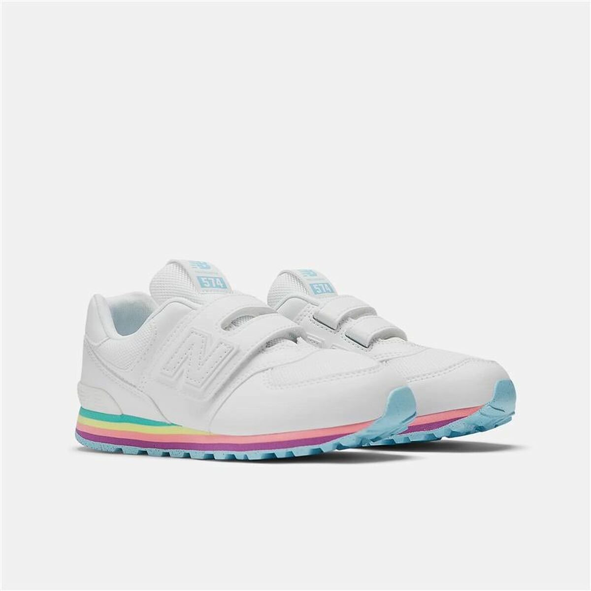Scarpe Sportive per Bambini New Balance 574 Core Hook Loop Bianco 6 S64166011_4