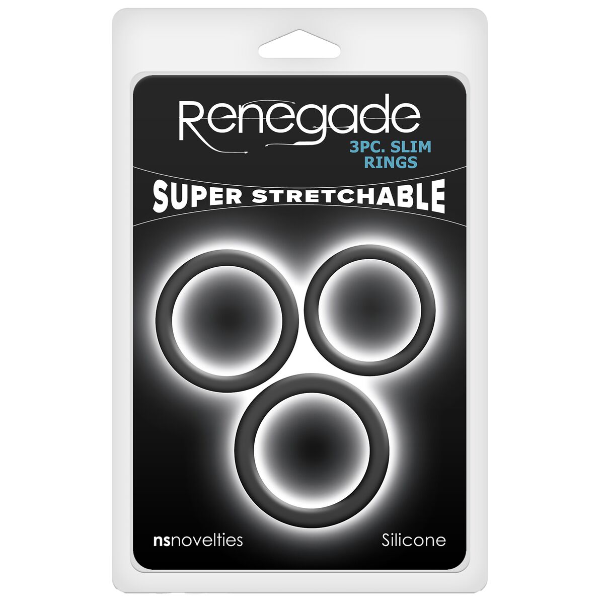Anelli Fallici NS Novelties Renegade Nero (S) (M) (L) 4 S9407788_2