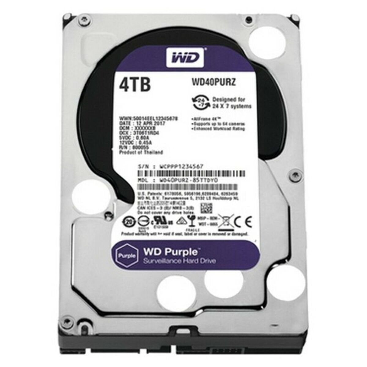 Hard Disk Western Digital SATA PURPLE 3,5" 2 S55123656_0