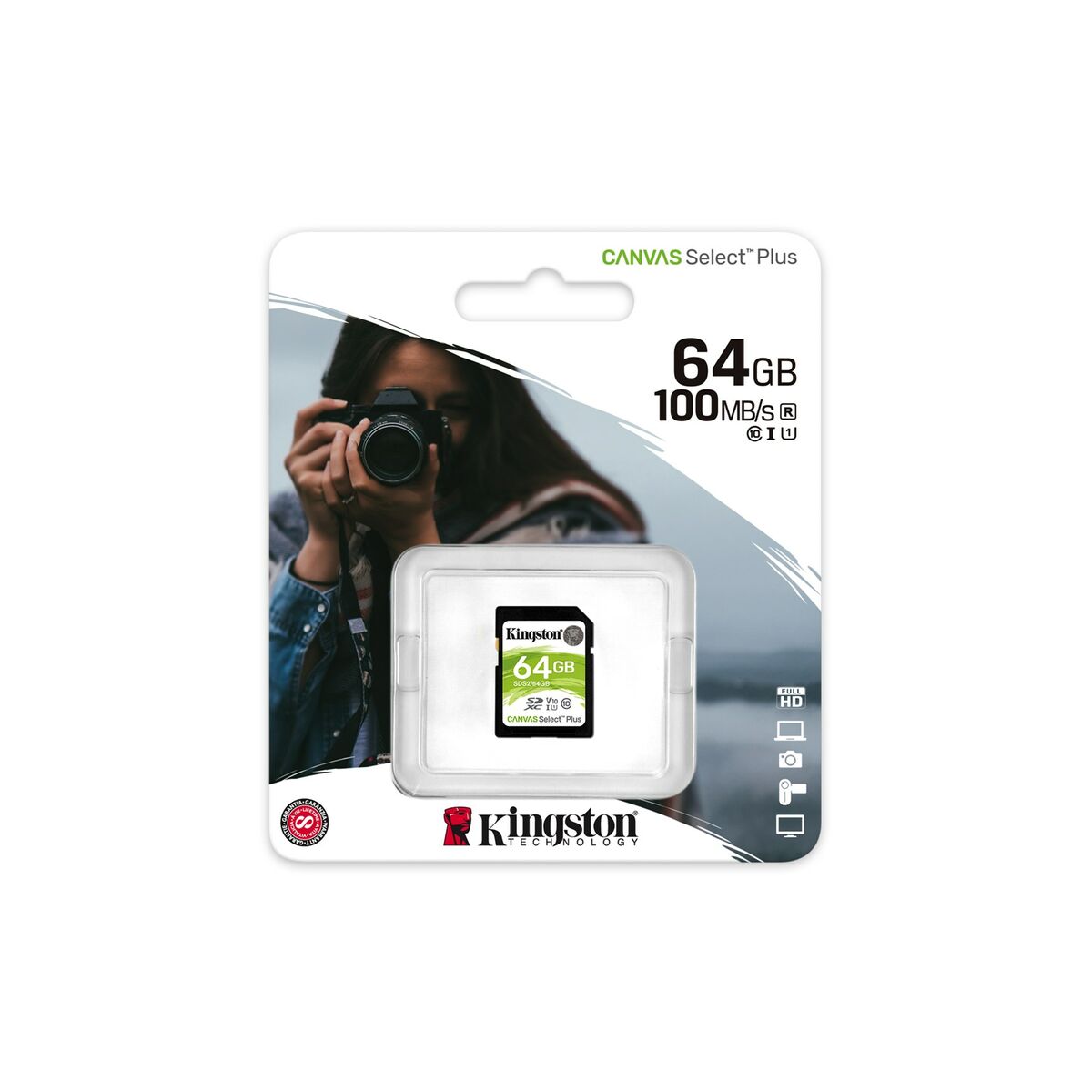 Scheda Di Memoria SD Kingston Canvas Select Plus 64 GB 4 S9122489_2