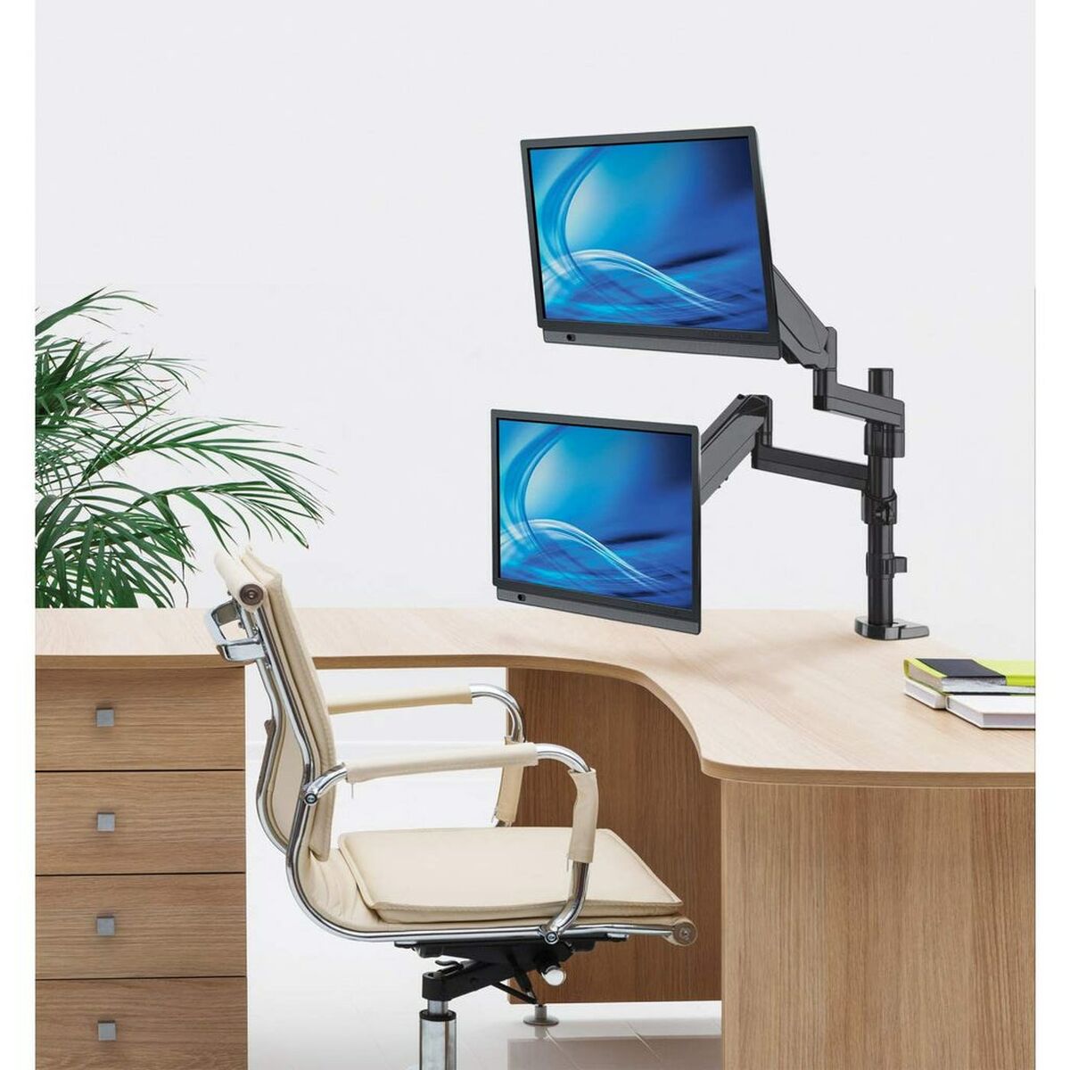 Supporto da Tavolo per Schermo Manhattan 461597 17" 32" 7 S9152455_5