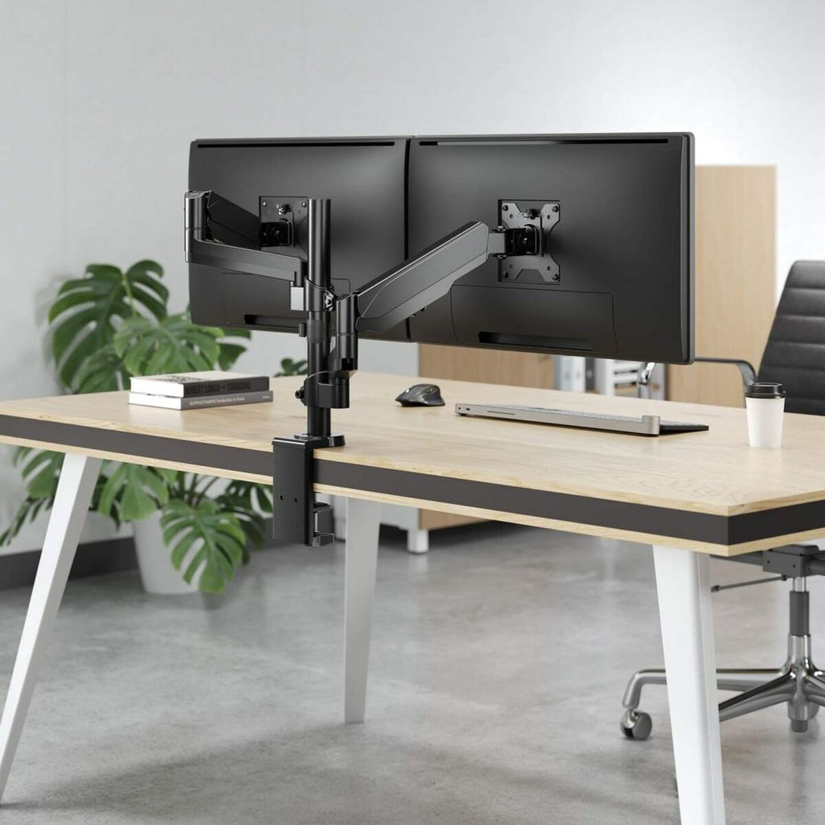 Supporto da Tavolo per Schermo Manhattan 461597 17" 32" 8 S9152455_6