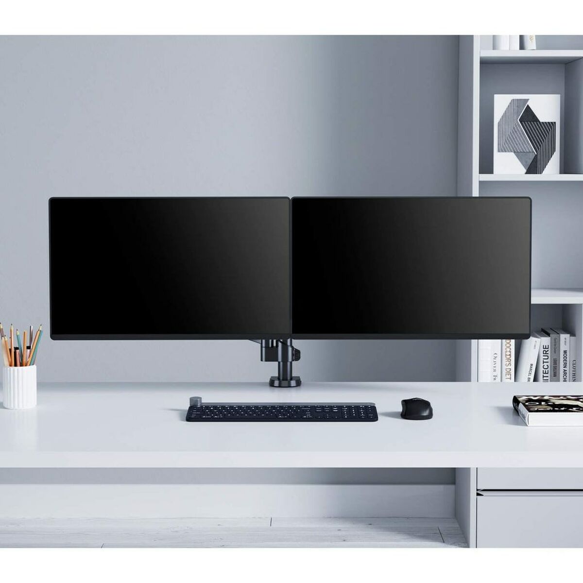 Supporto da Tavolo per Schermo Manhattan 461597 17" 32" 10 S9152455_8