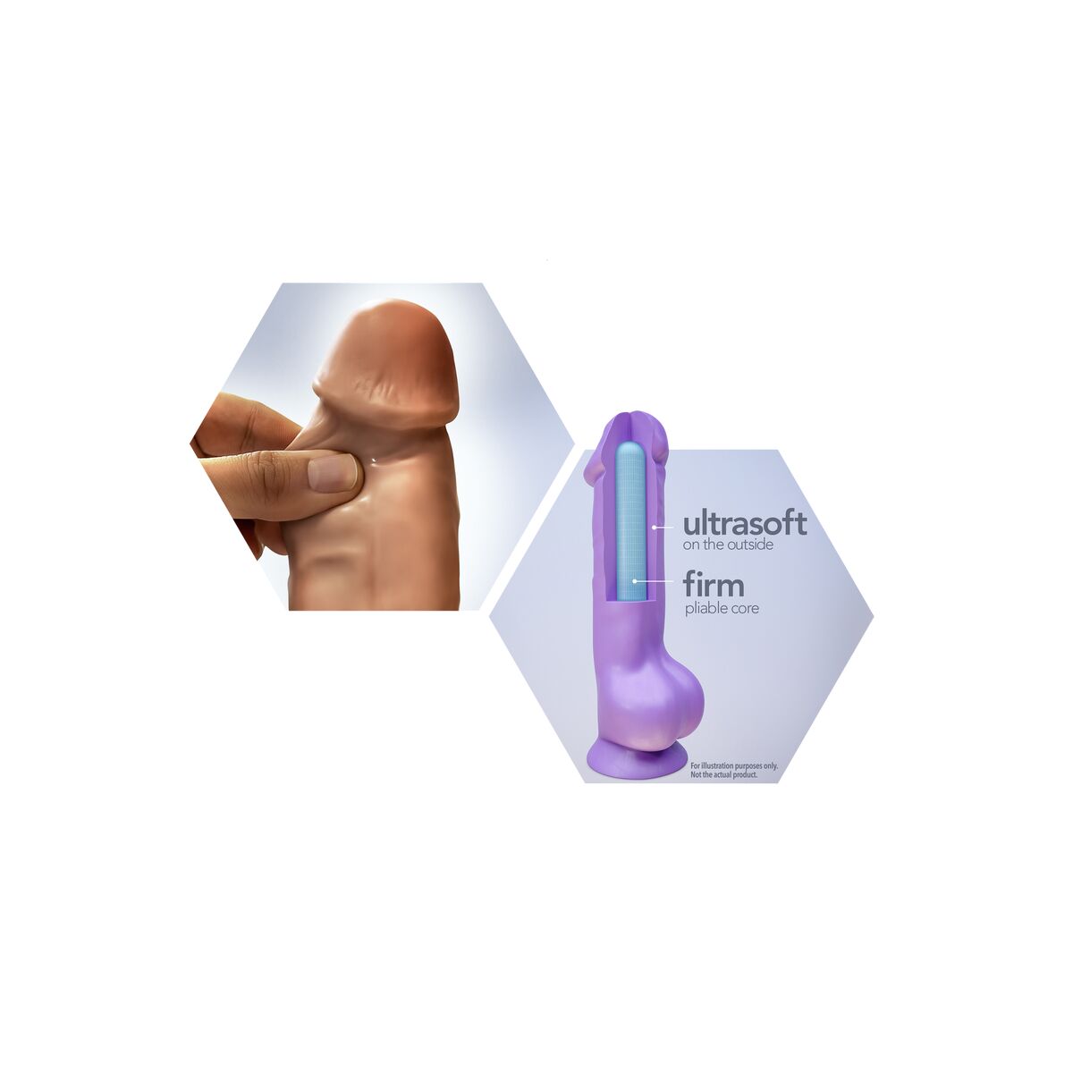 Dildo Blush Au Naturel Marrone Ø 5,1 cm 10 S9402421_8