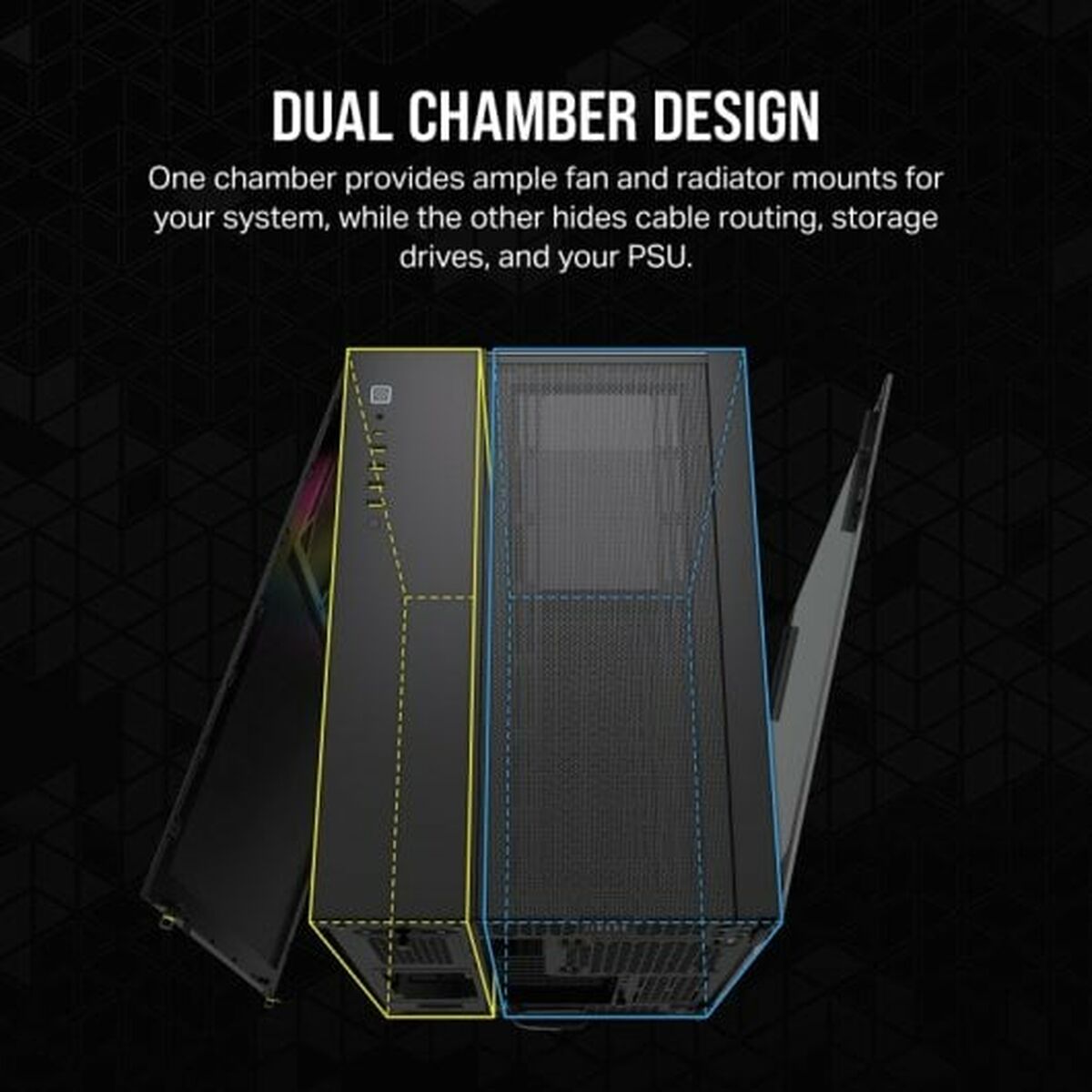 Case computer desktop ATX Corsair CC-9011269-WW Nero 4 S91109260_2