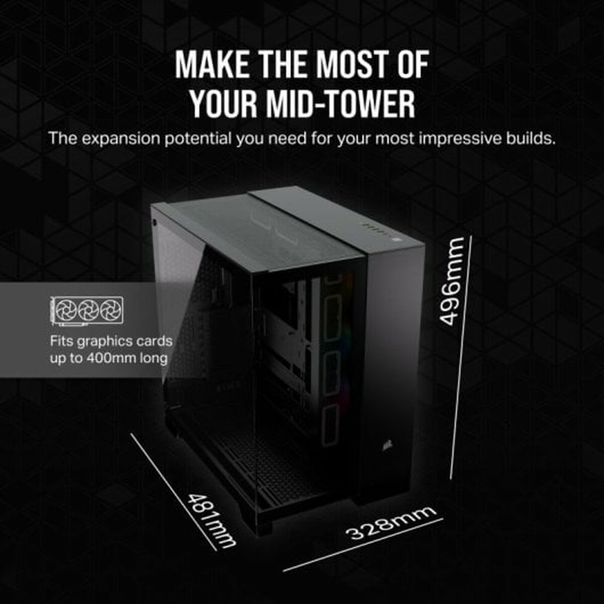Case computer desktop ATX Corsair CC-9011269-WW Nero 8 S91109260_6