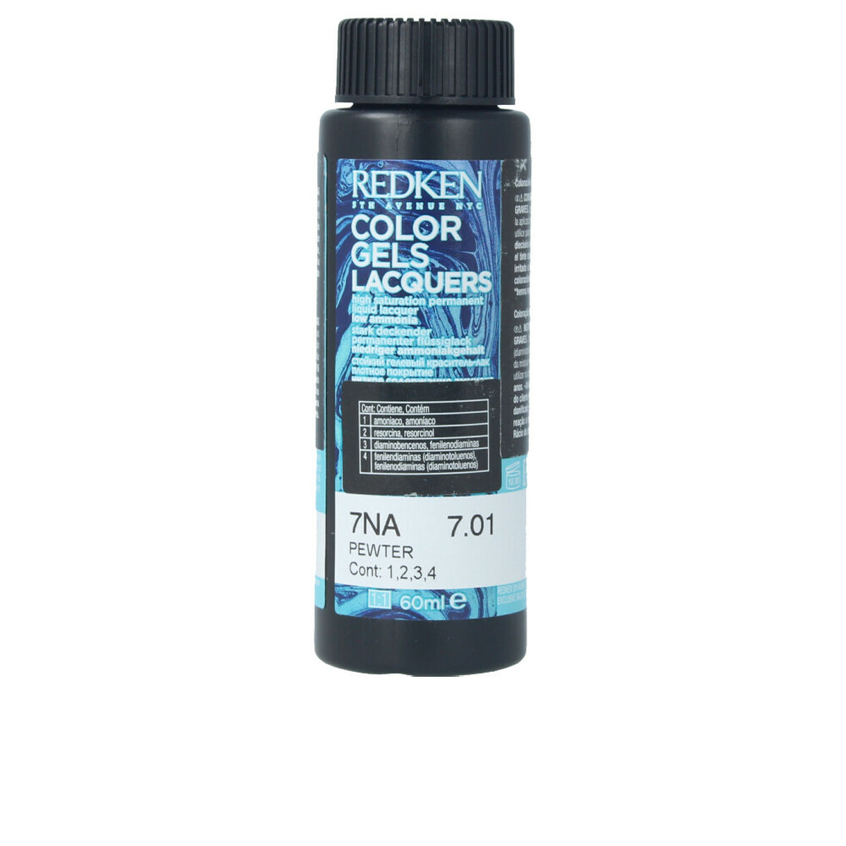 Tintura Permanente Redken Color Gel Lacquers 7NA-pewter 3 x 60 ml Liquido 2 S05105958_0