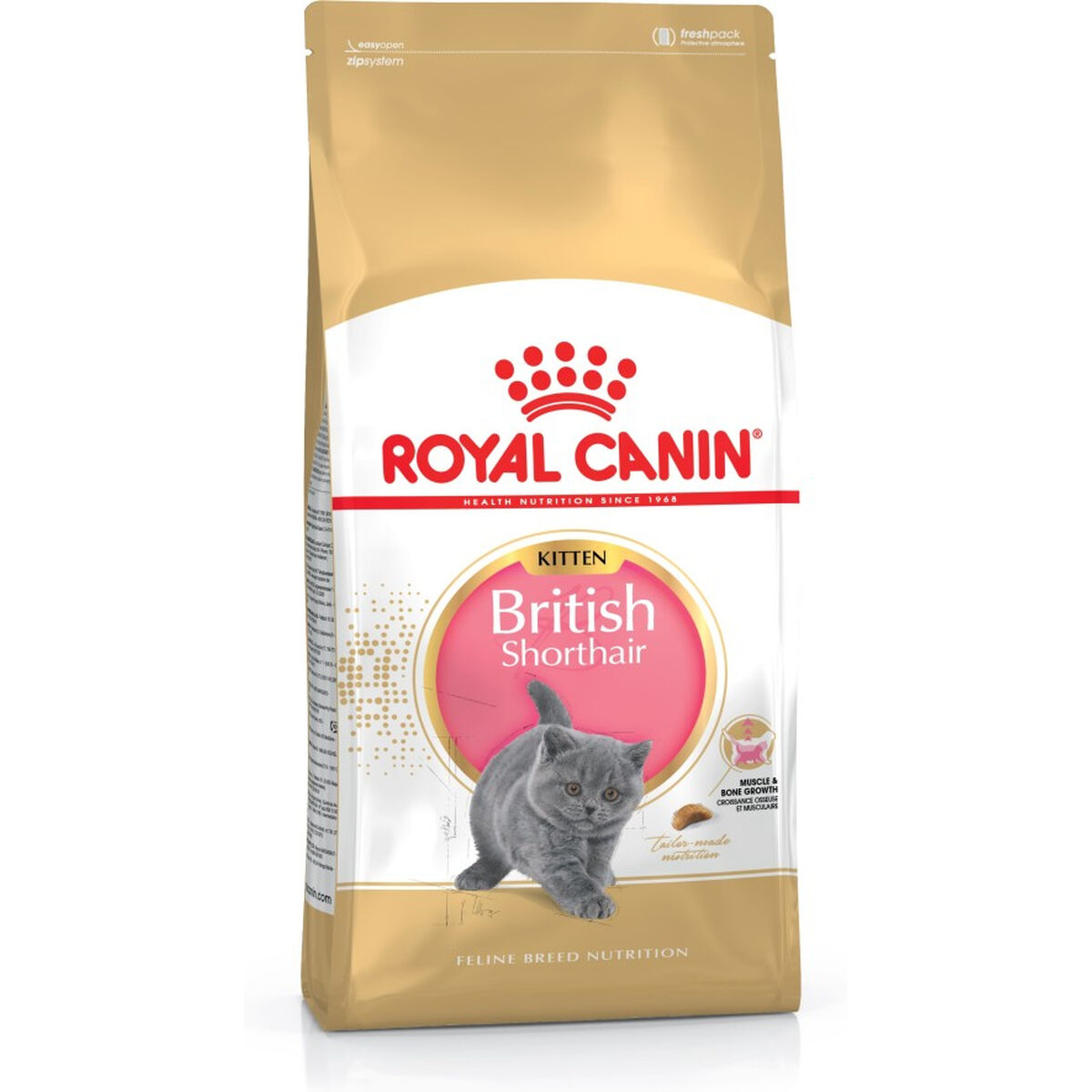 Cibo per gatti Royal Canin British Shorthair Kitten Pollo Riso Vegetale Uccelli 2 Kg 2 S9105371_0
