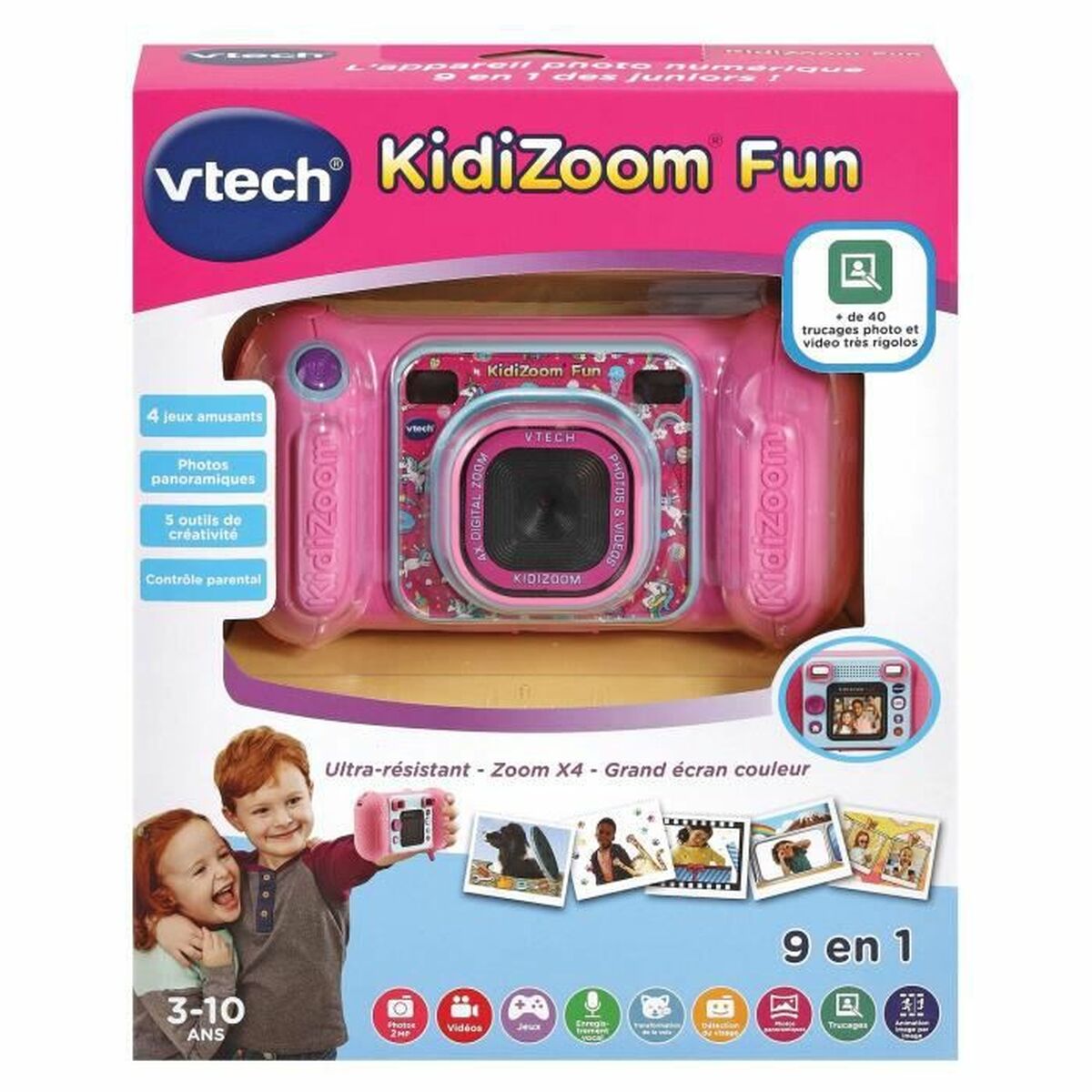 Fotocamera Digitale per Bambini Vtech Kidizoom Fun Rosa 3 S7186072_1