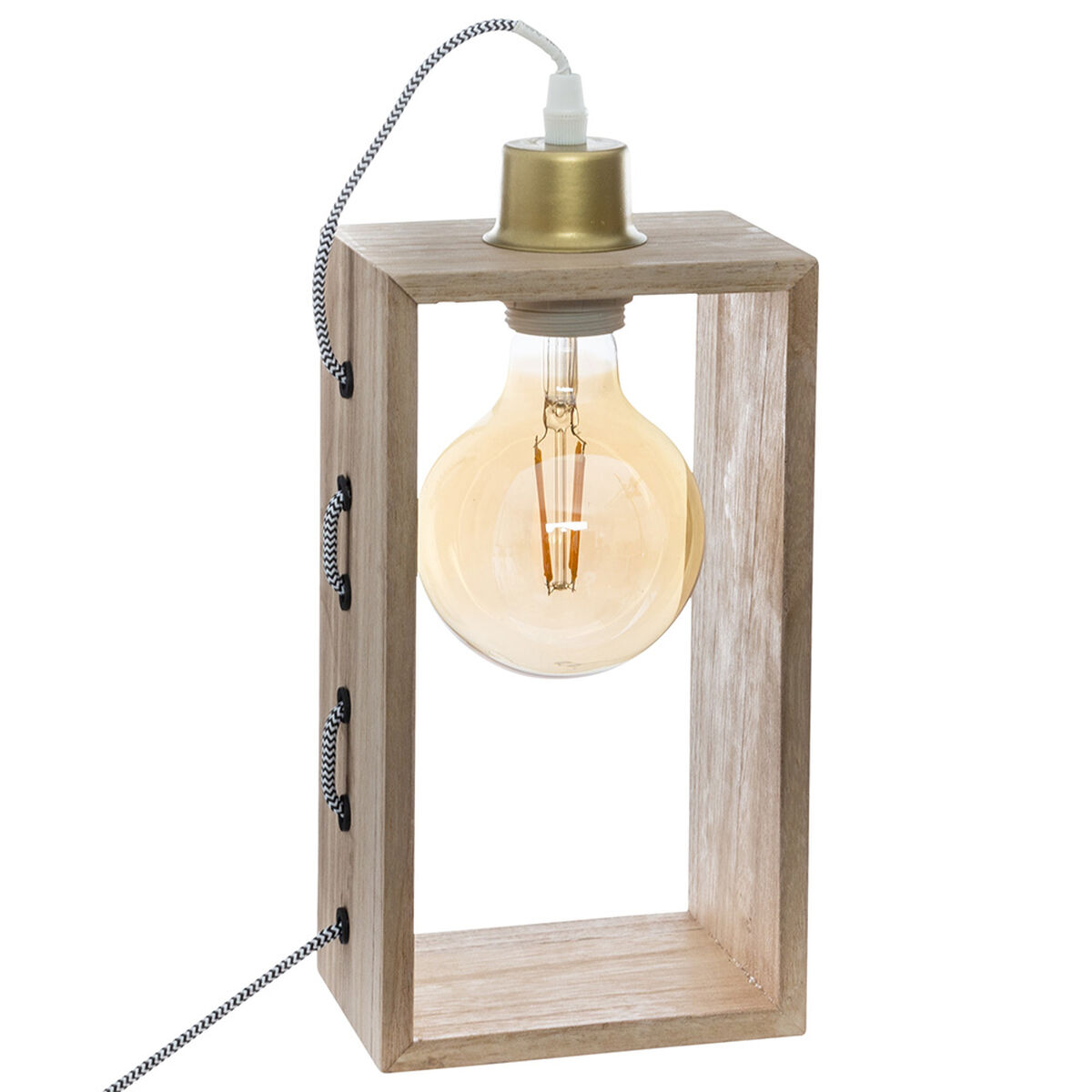 Lampada da tavolo Atmosphera Legno Marrone 25 W 220-240 V 2 S7908973_0
