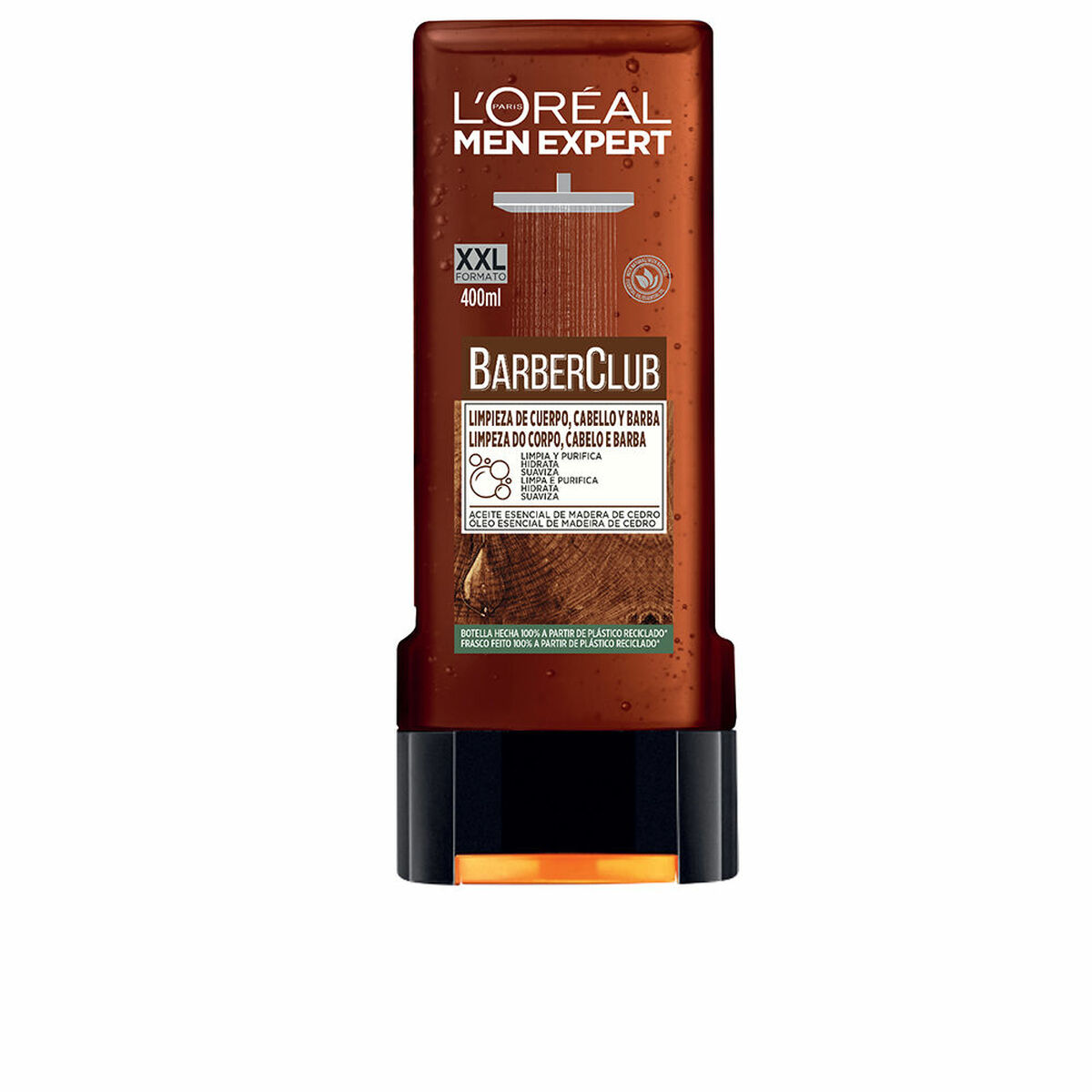 Gel Doccia Idratante L'Oreal Make Up Men Expert Barber Club Detergente (400 ml) 2 S05110322_0