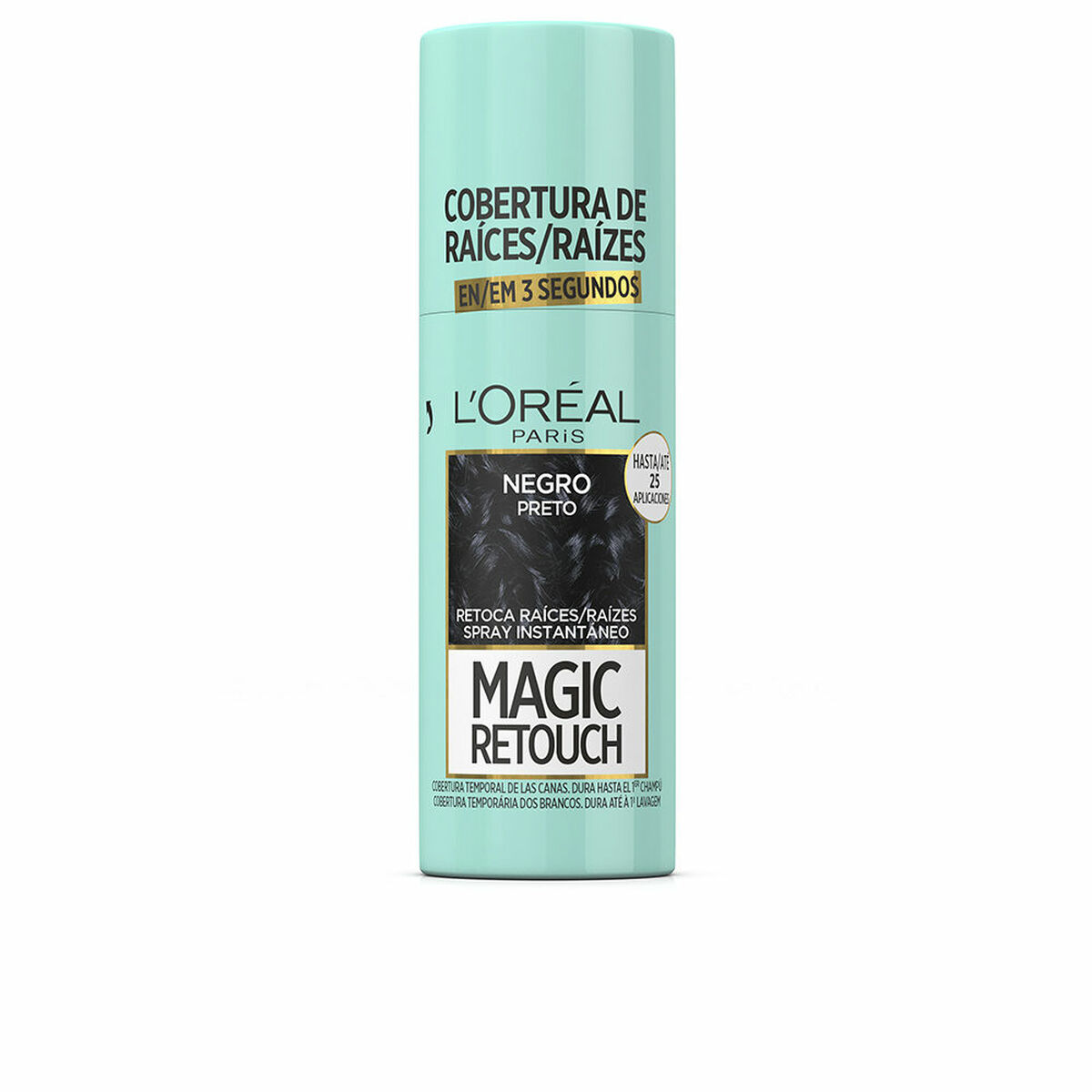 Spray Temporaneo per Correzione Radice L'Oréal Paris Magic Retouch Nero 75 ml 2 S05120401_0