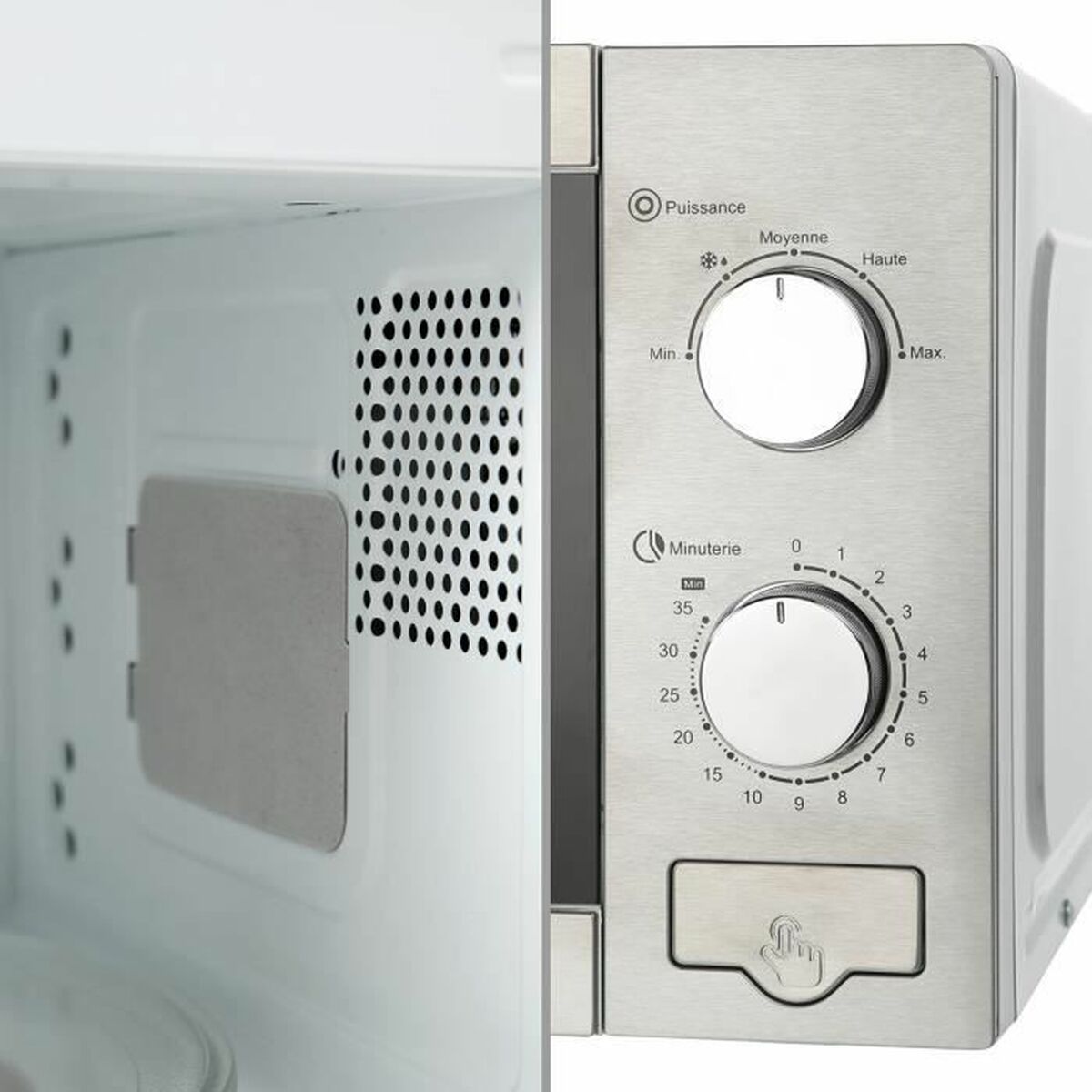 Microonde con Grill Oceanic MO20S Grigio 700 W 20 L 4 S7113938_2