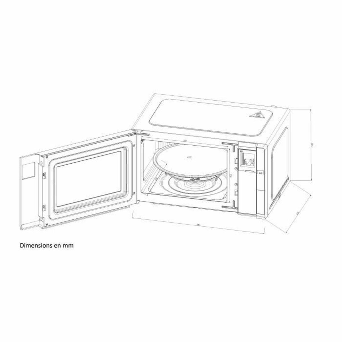 Microonde Continental Edison CEMO23B Nero noir 1280 W 23 L 5 S71011666_3