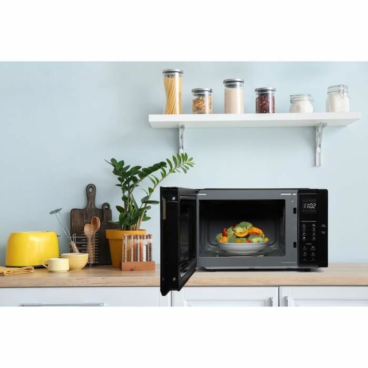 Microonde Continental Edison CEMO23B Nero noir 1280 W 23 L 7 S71011666_5