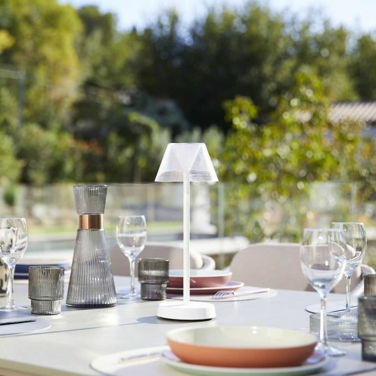 Lampada da Terra Lumisky Beverly Bianco Grigio (1 Unità) 5 S71002075_3